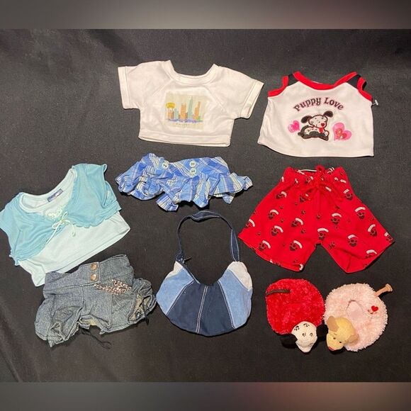 BUILD A BEAR Workshop BAB Tagged Clothing Cheerleader, Misc Bundle Lot 47 Pieces - Picture 4 of 6